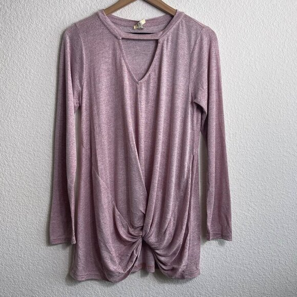 Kori Women Mauve Long Sleeve Choker Top Size Small NWT - Picture 3 of 10